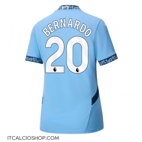 Manchester City Bernardo Silva #20 Prima Maglia Femmina 2024-25 Manica Corta